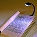 HYJM Mini White LED Clip Booklight Portable Travel Book Reading Light Lamp