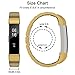 Replacement for Fitbit Alta HR Bands Adustable Steel Stainless Accessory Compatible Fitbit Alta Smartwatch Fitness Tracker Small Large for Men & Women Alta Wristbans (Gold)