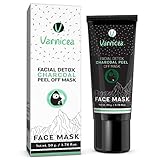 Facial Detox Charcoal Peel Off Mask for Blackhead - Deep Cleansing & Purifying, Shrinking Pores, Radiant Skin Tone - Removing Impurities | Easy Use for All Skin Type, 1.76 Ounce