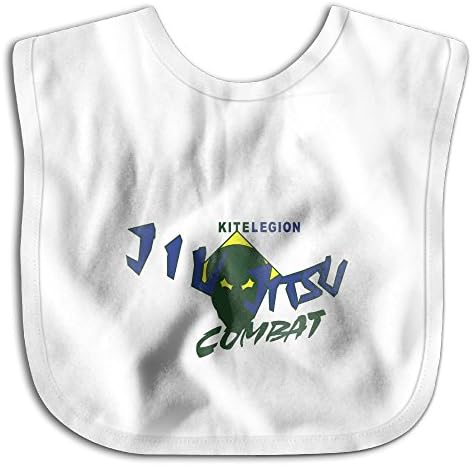 Jiu Jitsu Front Vec 3 Waterproof SuperBib For Toddlers,baby,girls,boys (6-24 Months)