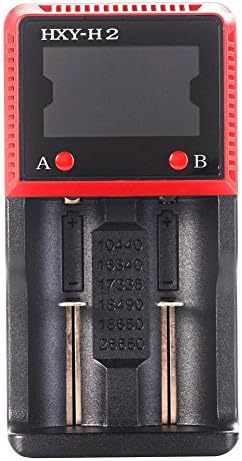 2 Bay Universal Battery Charger for Li-ion / LiFePO4 / Ni-MH / Ni-Cd Rechargeable Batteries with Digital LCD Display