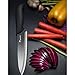 iHOMEER 8 Inch Ceramic Chef Knife Infinity Blade Ceramic Kitchen Knife Healthy Chef Cutlery Ergonomic Handle Chef's Knives with Sheath Black