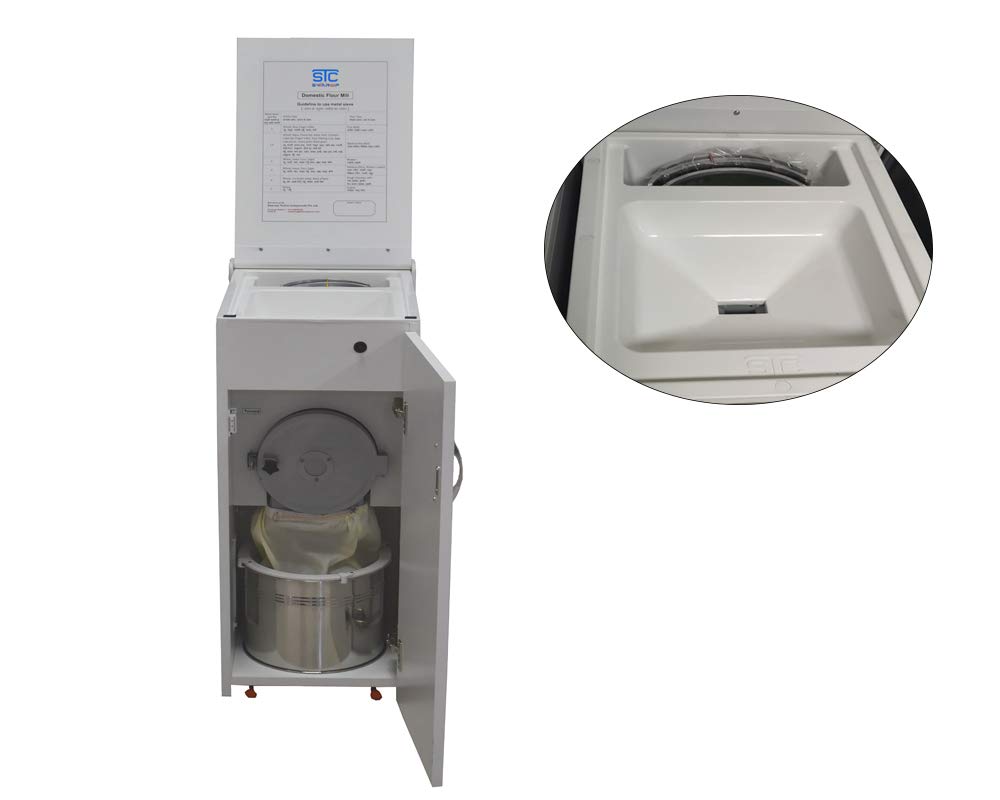 STC swaroop Kite Atta chakki, ghar ghanti Fully Automatic Domestic Flour Mill White Tulaja