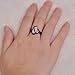 Bamos Jewelry Womens S Promise Ring Graduation Gift Wedding Engagement White Lab Opal Black Gold Party Rings for Her Size 7