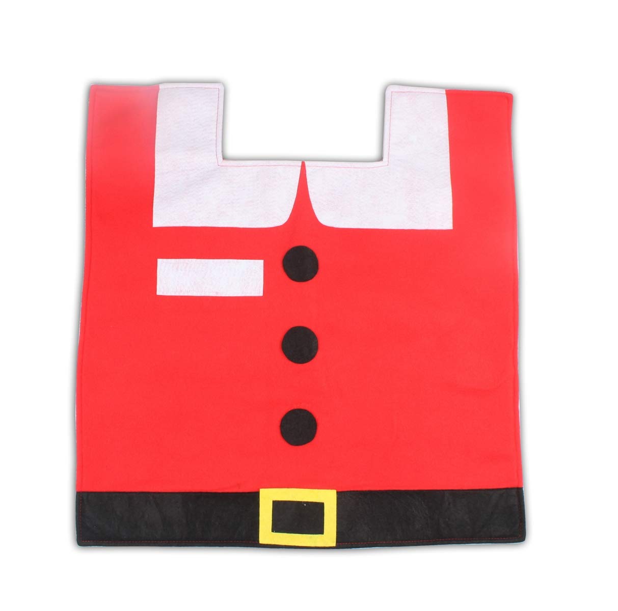 Ohuhu Christmas Santa Toilet Seat Cover, Toilet Paper Box Cover and Rug Set