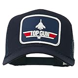 Navy Top Gun Military Patched Mesh Cap - Navy OSFM