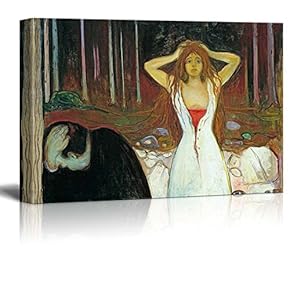 Ashes by Edvard Munch - Canvas Print Wall Art Famous Painting Reproduction - 12" x 18"