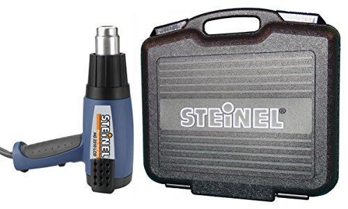 Steinel HG 2310 Case - Industrial Heat Gun with LCD Display, 1600 W power blowing hot heat, temperature and airflow continuously variable, lockable override control, ideal for use on electronics, aerospace, medical manufacturing, 34870