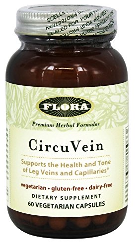 Flora Circuvein Supplement for Varicose Veins 60 Ct - Circulation and Vein Support for Healthy Legs Flora Circuvein Supplement for Varicose Veins 60 Ct - Circulation and Vein Support for Healthy Legs