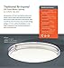 Lithonia Lighting FMSATL 13 14840 BN M4 LED Saturn Flushmount Ceiling Light Fixture for Kitchen | Hallway | Bedroom, Dimmable, 4000K, Antique Brushed Nickel
