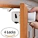 Baby Proof with Invisible Child Safety Locks-Super-Hold Magnetic Cabinet Locks-Easy to Install with 3M Adhesive & Installation Guide-No Drilling-No Damage to Doors or Drawers (4 Locks + 1 Key)