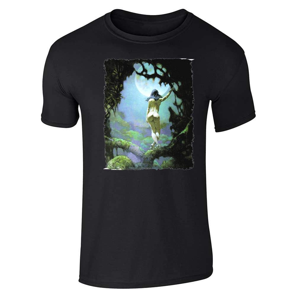 Moon Rapture By Frank Frazetta Art Short Sleeve T Shirt