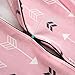 Stretchy Wearable Blanket-BROLEX Infant Sleeping bag,Baby Sleeping Blanket,Micro-Fleece,2-Way Zipper,Pink Arrow,Medium