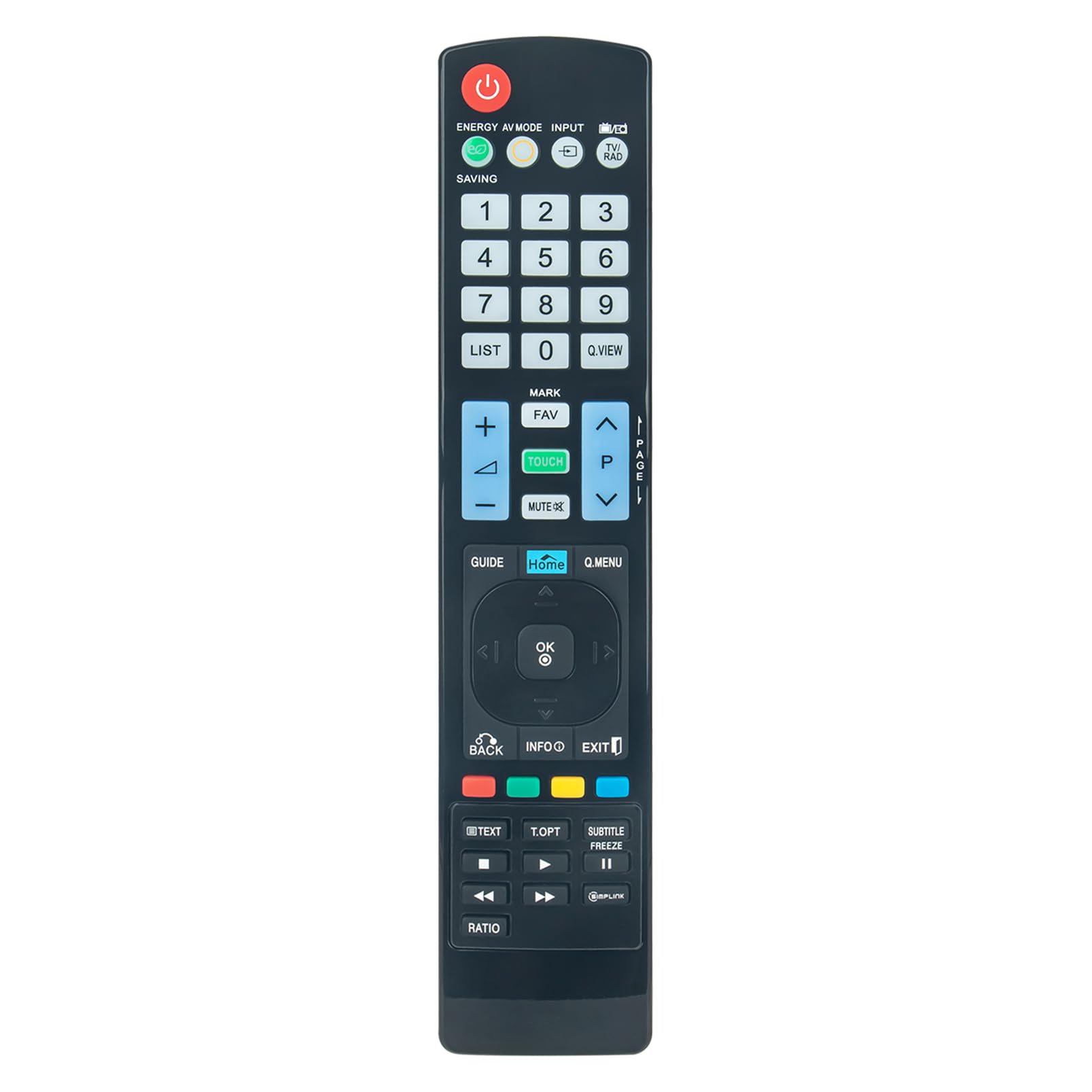 ALLIMITY Replace Remote Control fit for LG TV AKB72915236 AKB72915246 AKB73275657 AKB73275656 AKB73275652 AKB74115502 AKB72915244 AKB72915246 22LV2530 26LV2530 32LV2530 22LK330