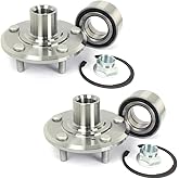 Autoround Pair 29596048 Front Wheel Bearing Hub Assembly fit for 1997-2001 Honda CR-V/Prelude