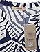 Timeson Women 3/4 Sleeve Tops, Ladies Floral Printed Tunic Shirts Cuffed Sleeve Notch Neck Blouse Multicolor Blue L