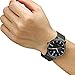 WWOOR Men's Analog Quartz Watch Waterproof Sport Steel Mesh Strap Thin Wristwatches Auto Date Black
