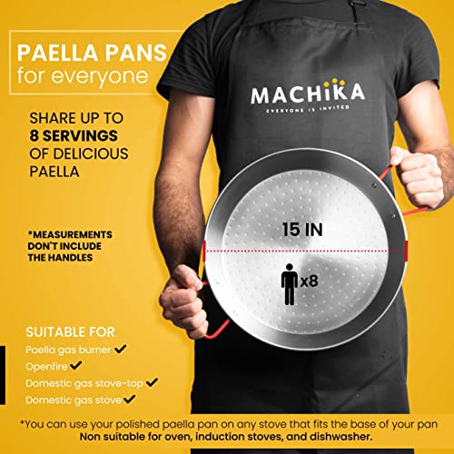 Machika Skillet Pan Carbon Steel Paella Pan Carbon Steel Pans for