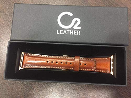 Genuine Leather Brown Apple Watch band, 42mm, 38mm, 40mm, 44mm for series 1-2-3-4