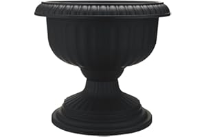 DYNAMIC DESIGN Southern Patio 18" Grecian Urn, Black