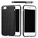 iPhone 6S Plus Case, iPhone 6 Plus Case, TabPow Carbon Fibre Series - Shockproof Drop Protection Anti-Scratch Hybrid Hard Case Cover for iPhone 6S Plus/ 6 Plus (5.5 Inch), Black