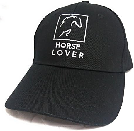 HORSE LOVER Baseball Cap- Perfect Gift (Black)