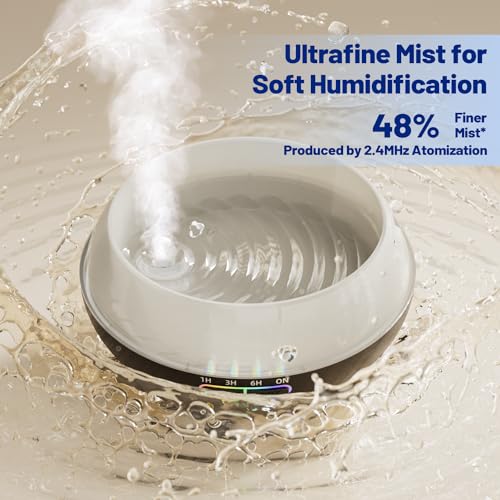 ESSENTIAL OIL DIFFUSER GIFT SET,10 ESSENTIAL OIL,550ML OIL DIFFUSER & ESSENTIAL OIL DIFFUSERS WITH 4 TIMER &AUTO SHUT-OFF FOR & 15 AMBIENT LIGHT SETTINGS
