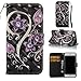 iPhone 7 Case,iPhone 8 Case,Kickstand Wallet Cover with Inner Soft Bumper Shock Proof and Scratch Resistance Full Protective Cover with Credit Card Holder Birthday Gift for Apple iPhone 7-Purple