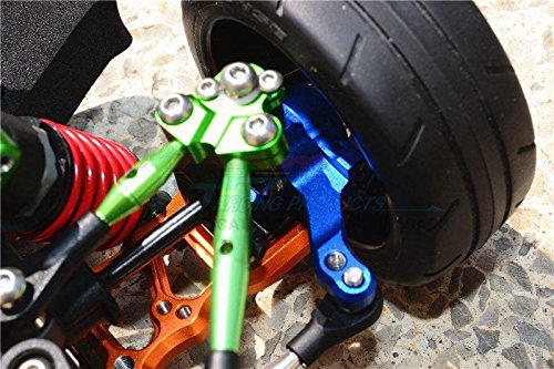 Aluminum Front Knuckle Arm For 1/10 Traxxas Ford GT 4-Tec 2.0 83056-4/4-Tec 3.0 93054-4 - 1Pr Set Gray Silver