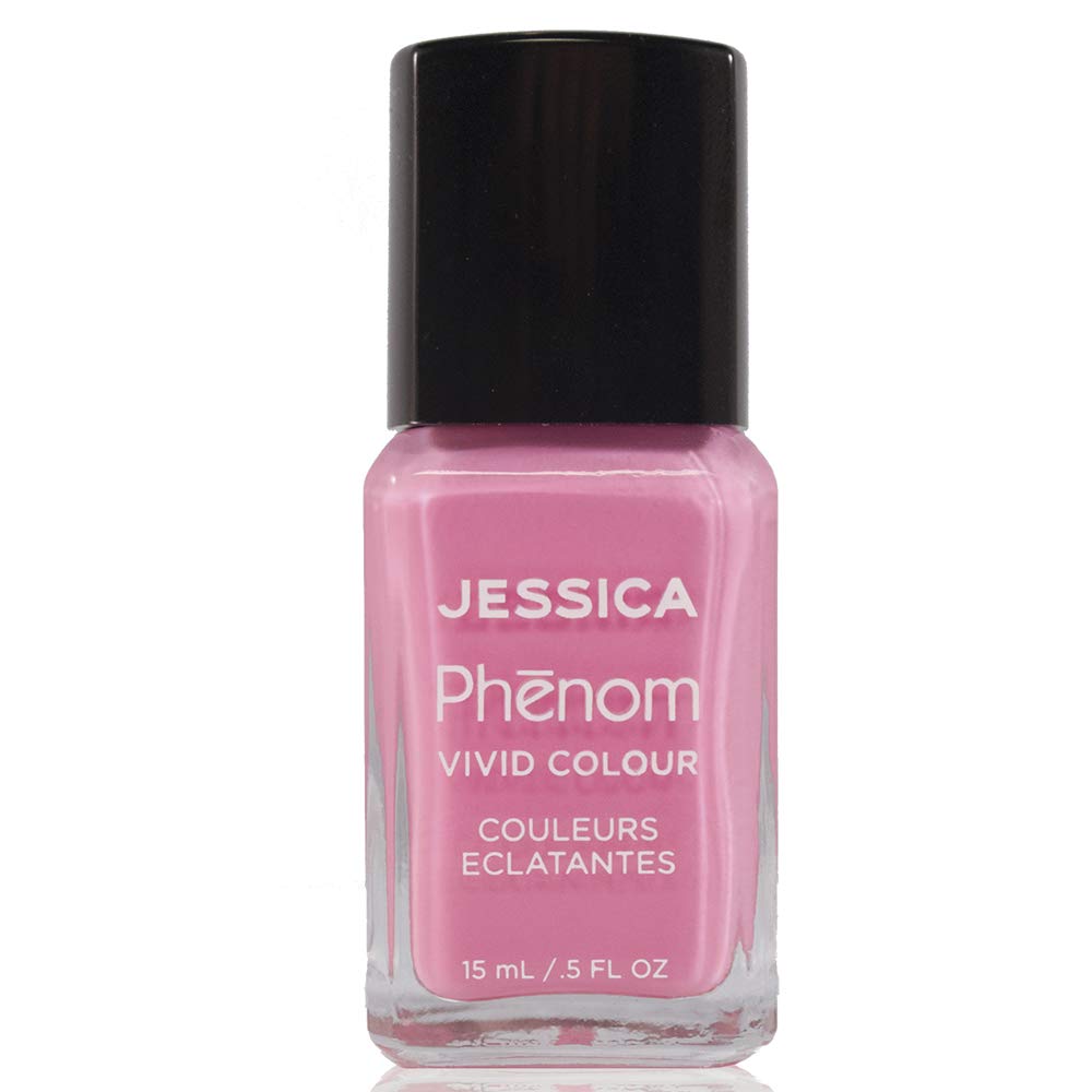 JESSICA | Phenom Vivid Colour Nail Polish | Long-lasting Gel-like Nail Polish without UV Lights coming in vivid & pigmented colours | Electro Pink | 14 ml
