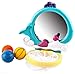 WolVol Bath Tub Fun Time Basketball Play Set with Viewing Mirror and 3 Balls