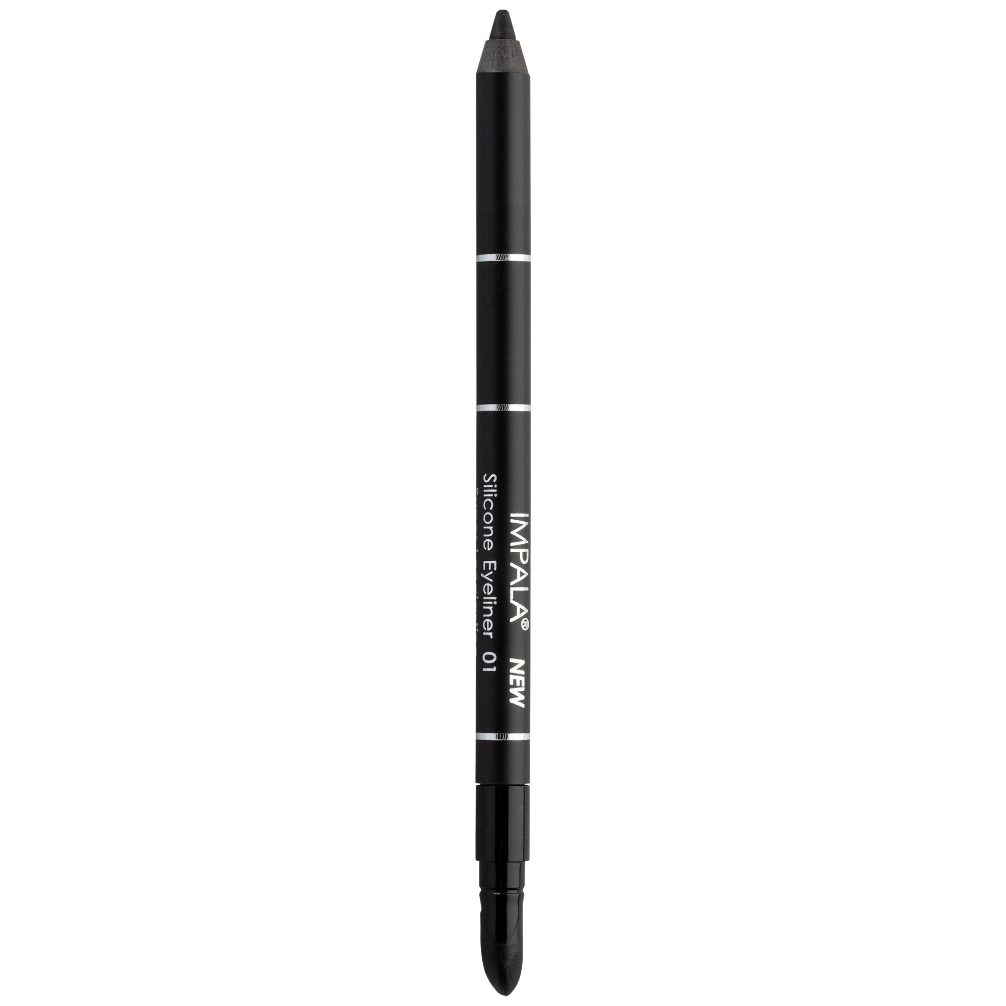 IMPALA | Waterproof Eye Pencil with Silicone, Matte Black Color No. 01 | Defined Line or Blended Effect | Easy-to-Apply Creamy Texture | Long-Lasting Intense and Waterproof Color