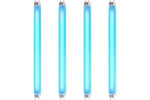 4 Pack Bug Zapper Replacement Light Bulb 10W for 20W Indoor Bug Zapper, F10T8/BL Black Light Bulbs for Indoor Outdoor Mosquit