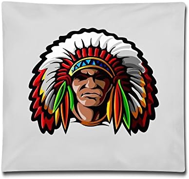 Classic Indian Cartoon Illustration Stylish Throw Pillow Cover Pillowcase(1818 In)