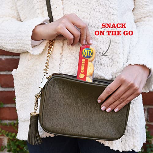 RITZ CHEESE SANDWICH CRACKERS, LUNCH SNACKS, 20 SNACK PACKS (6 CRACKERS PER PACK)