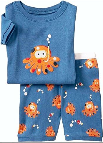Verafahion "A Octopus" Little Boys' 2 PCS Short Pajama Set Size 5T