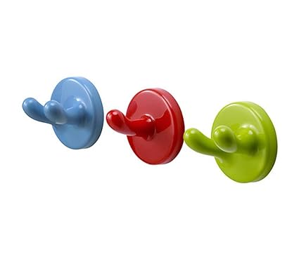 Ikea Krokig Decorative Wall Mounted Coat Hooks Pack Of 3 Blue Red Green Color For Hanging Coats Clothes Towels Scarves In Kid S Room Kid S Game