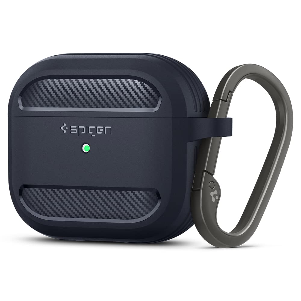 Spigen Rugged Armor Compatible with AirPods 3 Case (3rd Generation 2021) - Charcoal Gray