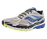 Saucony Men's Guide 8 Running Shoe,White/Blue/Citron,11 M US