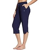 baleaf Women's Swim Capris Pants 18" Quick Dry Modest Swimsuits UPF 50+ Bathing Suit Bottoms Beach Pants with Pockets