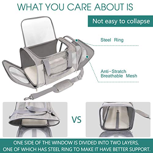 Prodigen Pet Carrier Airline Approved Pet Carrier Dog Carriers for