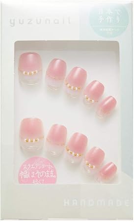 Amazon ゆずネイル ネイルチップ ピンク系 フレンチ ブロッキング シンプル ベーシック デート ドレス 結婚式 お呼ばれ ゲスト F007 Q Csmpk ゆずネイル ネイルチップ 通販