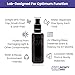 Infinity Jars 50 Ml (1.7 fl oz) Black Ultraviolet Glass Fine Mist Spray Bottle Cleaning Products Refillable Containers Homemade Perfume Blends Room, Sprays Bath Beauty Hair, Screw Top Bottles