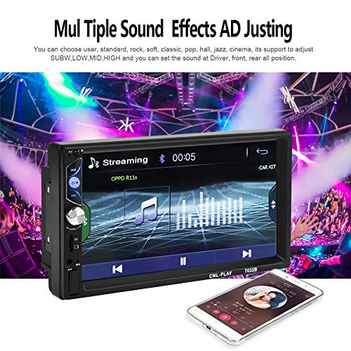 CarThree Double Din Car Stereo 7" Touch Mirror Link Auto Audio Player for subwoofer MP5 Player Autoradio Bluetooth Rear View Camera Tape Recorder
