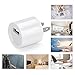 USB Wall Charger, 2-pack Rapid Portable USB Travel Wall Charger Phone Charger Adapter for iPhone iPod iPad Samsung Htc Nexus Nokia (2 pack White)