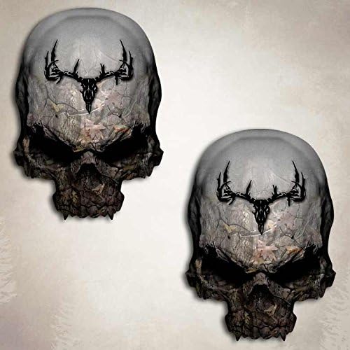 Aftershock Decals Camo Archery Deer Skull Hunting Decal
