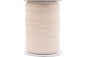 Bristlegrass Picot Loop Elastic Band for Sewing 3/8" 10mm Roll Spool Decorative Frilly Lace Stretchy Ribbon for Lingerie Underwear Sewing Trim (F-3/8 Inch x 50 Yards,Nude)