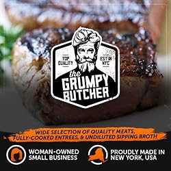 Grumpy Butcher New York Strip Steak, 8 Pack