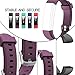 REDGO ID115U Replacement Bands, ID115U ID115UHR Replacement Fitness Tracker Band, Black Blue Teal Pink Purple