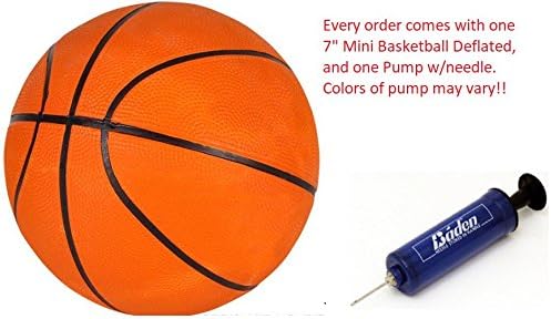 7" Mini Basketball With Pump- Amazing value for a single ball and pump pack! Great for gifts, party favor, backyard fun, pool parties, indoor and outdoor fun!